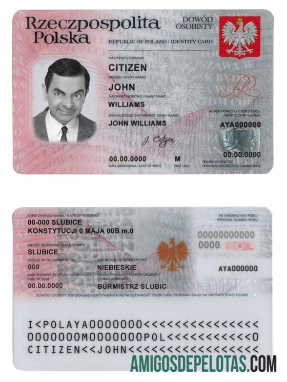 Modelo de identificação da Polônia